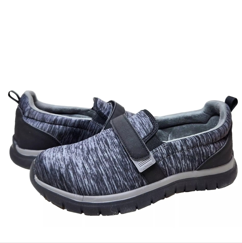 ANODYNE No. 11 Sport Trainer NIB $159 Sz 9.5 Wide Black Grey Spacedye